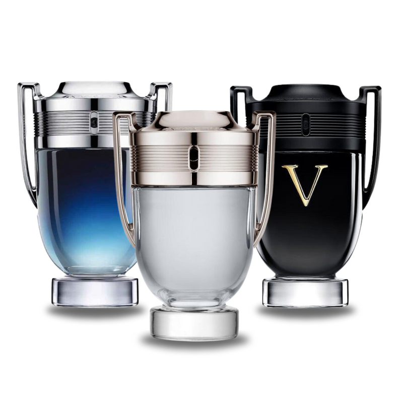 SET MIT 3 PARFÜMS: PACO RABANNE INVICTUS LEGEND, INVICTUS, INVICTUS VICTORY 100 ML
