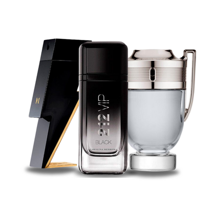 SET MIT 3 PARFÜMS: BAD BOY, 212 VIP BLACK, PACO RABANNE INVICTUS 100 ML