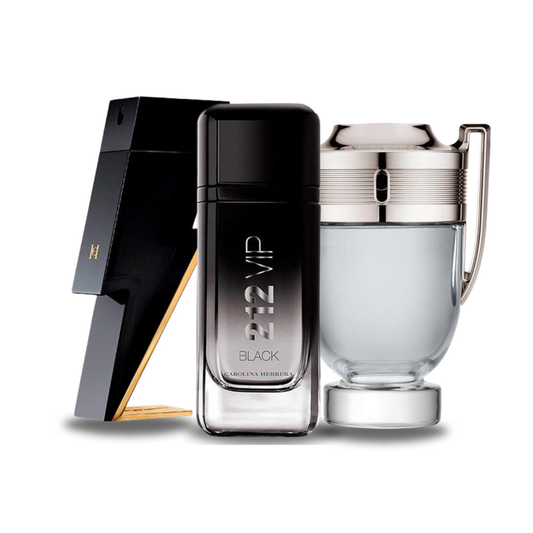 SET MIT 3 PARFÜMS: BAD BOY, 212 VIP BLACK, PACO RABANNE INVICTUS 100 ML