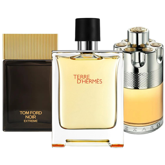 SET MIT 3 PARFÜMEN: TERRE D'HERMÈS, AZZARO WANTED, TOM FORD NOIR EXTREME 100ML